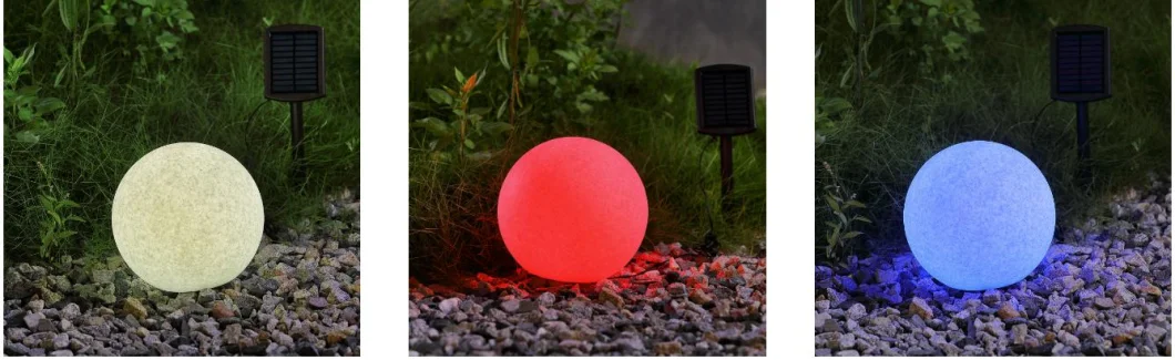 Color Changing LED Bright Solar Pathway Lighting Outdoor Garden Lamp