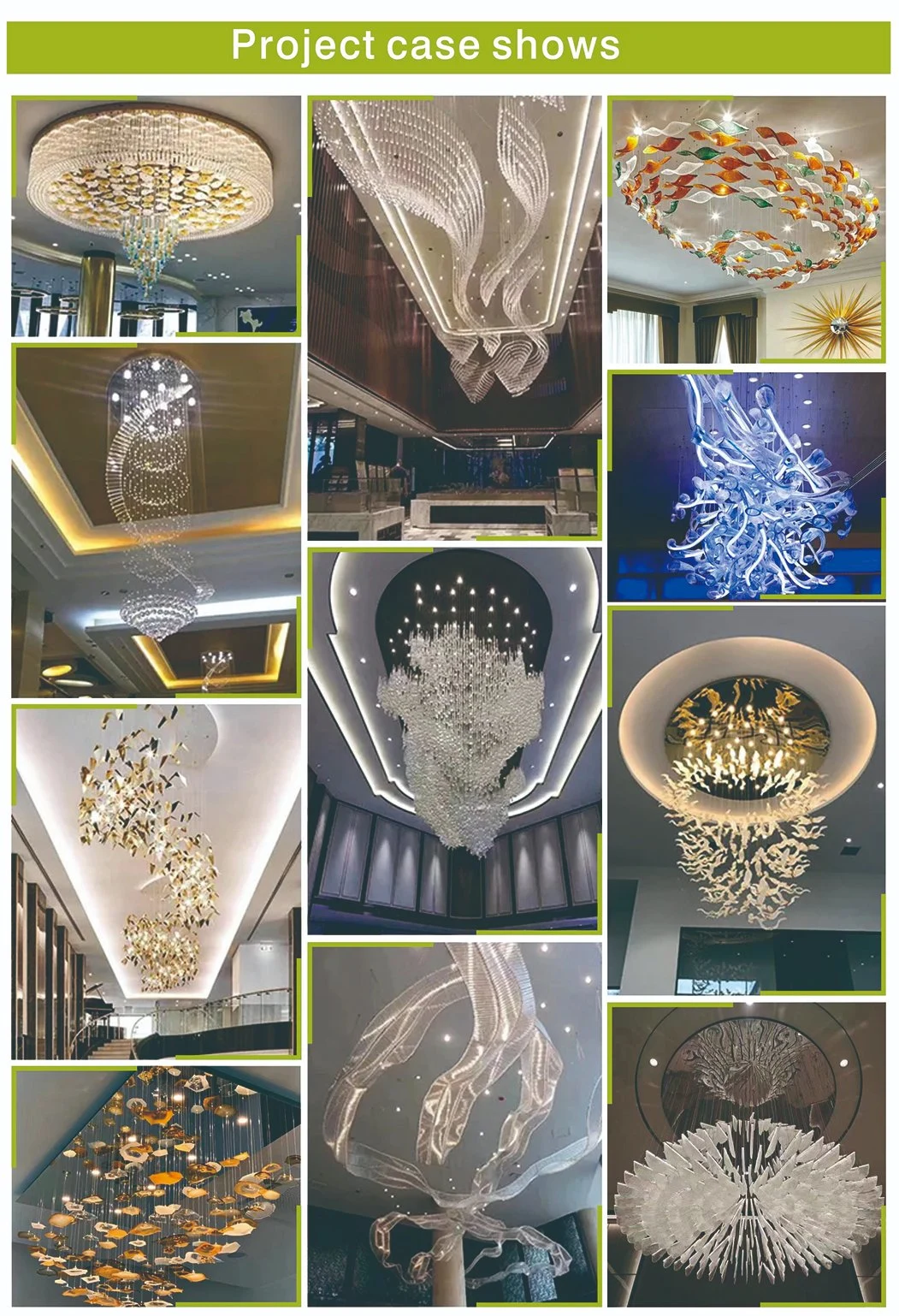 Art Streamer Irregular Shaped Chandelier Non-Standard Hotel Lobby Banquet Hall Decorative Lighting