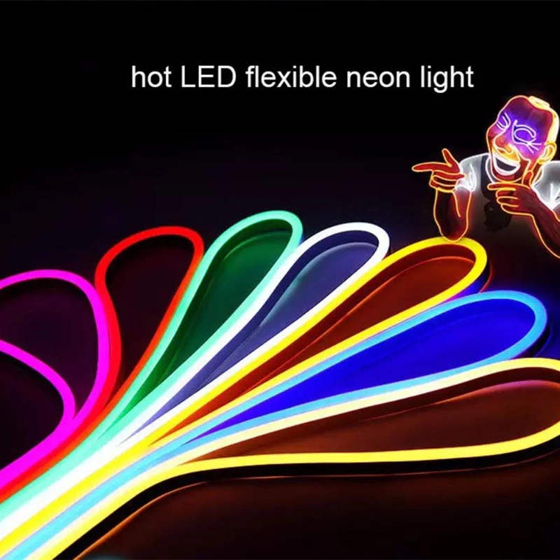 Neon LED Strip Lights RGB LED Tape Neon LEDs Flexible Hose RGB PC Gamer Christmas Holiday Lighting Wall Room Decor Strip Lamp