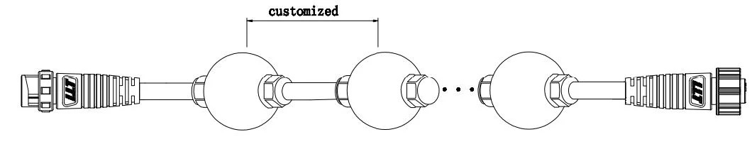 Rainmin G28 Mini Ball Commercial Holiday Lighting Supplies