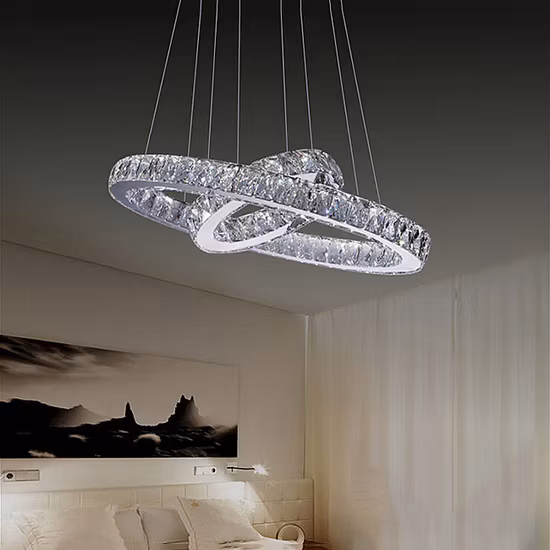 현대적이고 심플한 주방 아일랜드 펜던트 조명, 원형 걸이 조명